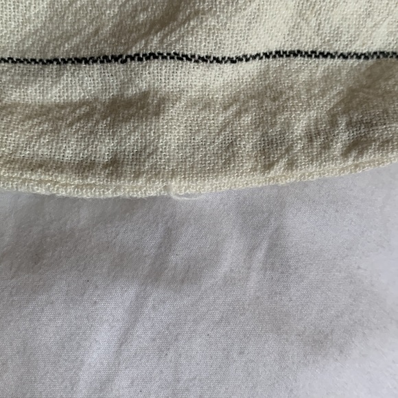 TIME AND TRU Woman’s Creamy or Off White & Black Stripe Draw String Pants - Picture 11 of 11